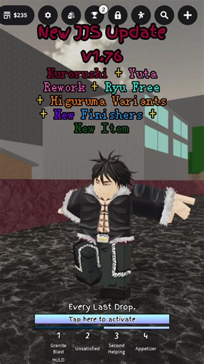 Weakest part of the update, final part #jjs #jujutsushenanigans #roblox #update #ryu