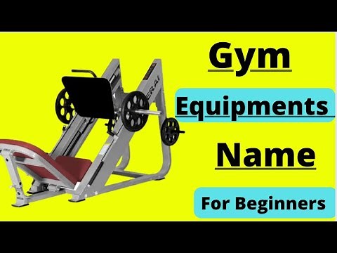 Gym equipments name with pictures -Gym & cardio