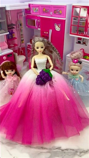 Satisfying With Unboxing Barbie Princess Toys, ASMR Video #shorts