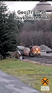 10K views · 551 reactions | Geo Train at Skykomish, WA. Find more about Virtual Railfan here: https://linktr.ee/virtualrailfan #railroads #railroading #trains #railfans_of_instagram #railway #railfans #virtualrailfan #skykomish | Virtual Railfan | Facebook