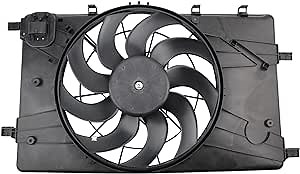 AUTOKAY Radiator Cooling Fan, GM3115243 Condenser Cooling Fan for Chevrolet Cruze 1.4L 2011-2014, 13372154 13360890