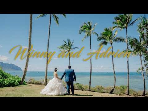 Romantic Oceanfront Wedding in Kaneohe | Winny & Adrien | Heʻeia State Park Oahu Hawaii
