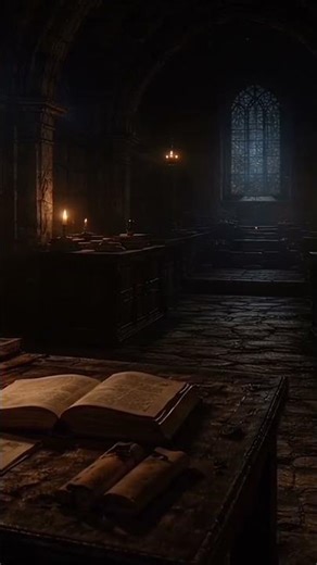 Inside an Ancient Candlelit Library 📚 | Dark Ambience