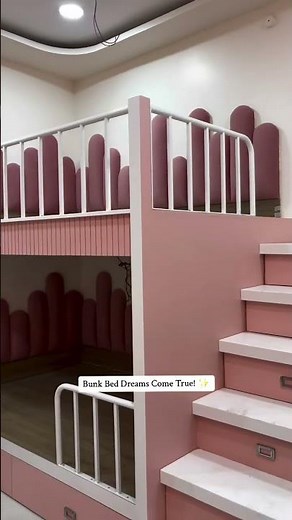 A Luxury Kids’ Bedroom with a Showstopper Bunk Bed! 🌙💫