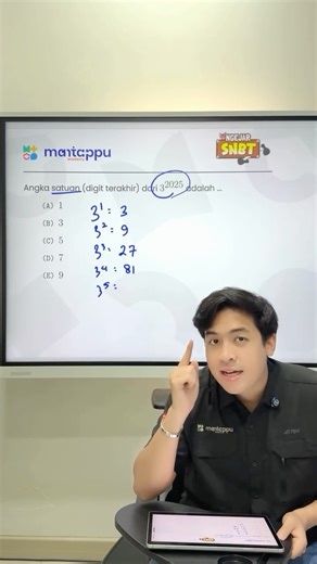 Bimbel Matematika Online/Offline by Jerome Polin on Instagram: "TIPE SOAL INI FIX KELUAR DI SNBT 2026‼️JANGAN SKIP ATAU KAMU NYESEL😆 BTW Yuk daftar Kelas Intensif SNBT bareng Jerome, Billy dan Tim Mantappu Academy!! Kita bakal belajar fundamental dari nol sampe jagooo!! Daftar di bit.ly/snbt-ma 🙌🏻 Jangan lupa follow @mantappuacademy @ambismantappu dan share ke teman-teman kalian yaa!! SEMANGAT PEJUANG PTN🔥 #snbt #utbk #snbp #snbt2026 #ptn"