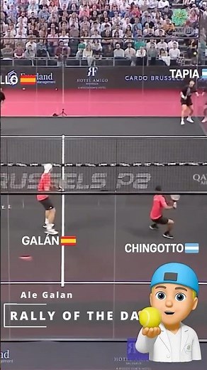 Ale Galan RALLY EPICO Chingotto Agustin Tapia Arturo Coello Brussels #padel #premierpadel