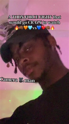 TOON FORCE FIGHT👀🔥👊🏾🧡🩵vs💙❤️👊🏾🔥 who yall think wins⁉️#toonforce #cartoonnetwork #fighting #fyp #trending