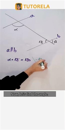 Calculate Angles with Parallel Lines: α and β Explained #Math #ParallelAndPerpendicularLines