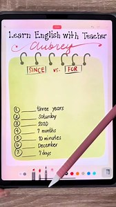71K views · 2.7K reactions | SINCE vs. FOR 樂 #since #for #grammar #verb #idiom #learnenglishwithteacheraubrey #aubreybermudez #teacheraubrey #learnenglish | Learn English with Teacher Aubrey | Facebook