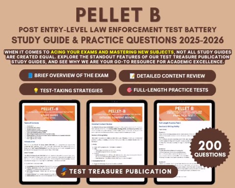 PELLET B-examensstudieguide 2025-2026: Förberedelse för prov inom brottsbekämpning (digital nedladdning) - Etsy Sverige