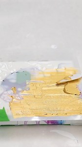 Gorgeous Golden Stencil Diptych | Amanda's Designs