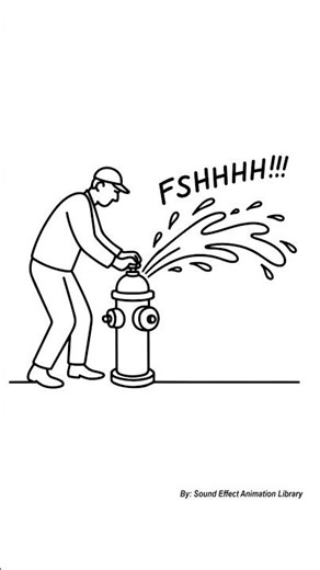 Fire Hydrant Water Burst Sound Effect - FSHHHHH!