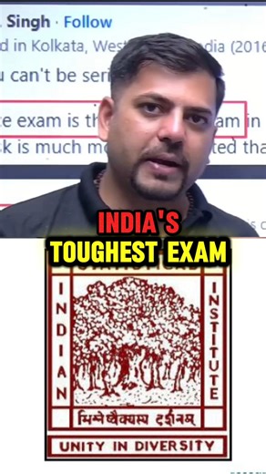ISI exam India ke toughest exam#ISI #IndianStatisticalInstitute #ToughestExam #MathsGenius #HarshSir
