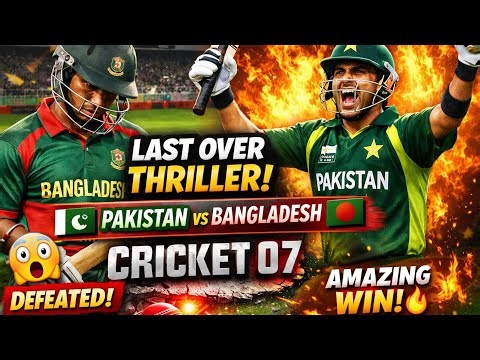 Pakistan Dominates Bangladesh In Cricket 07 | Full Match Gameplay