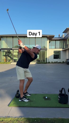 Day 1 of Attempting a Hole in One Over the House