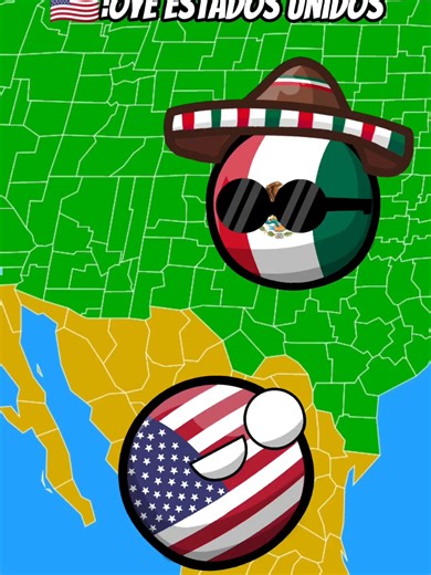 México y Estados Unidos en Countryballs: Humor y Comedia