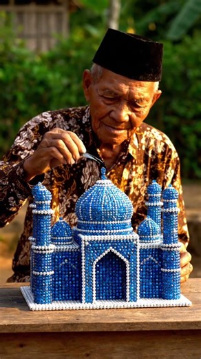 He Built a Mosque From Blue Diamonds… This Is Insane 💎😳