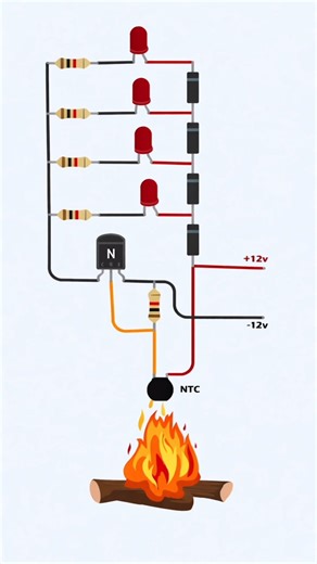 How to Make a Temperature Sensor Circuit #short #electronics