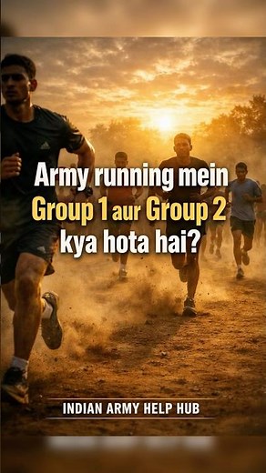 Army Running Group 1 vs Group 2 | 1.6 KM Timing Rules Explained