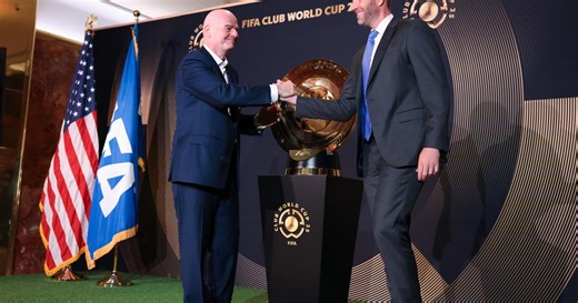 Trump presents trophy at Club World Cup