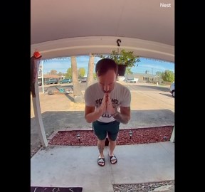 Man lets out a fart while recording his funny poses on camera