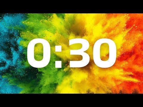 30-Second Fun Productivity Timer ⏳ | Colorful 🎨 | Kids, Classrooms, Focus | No Music, Gentle Chime 🔔