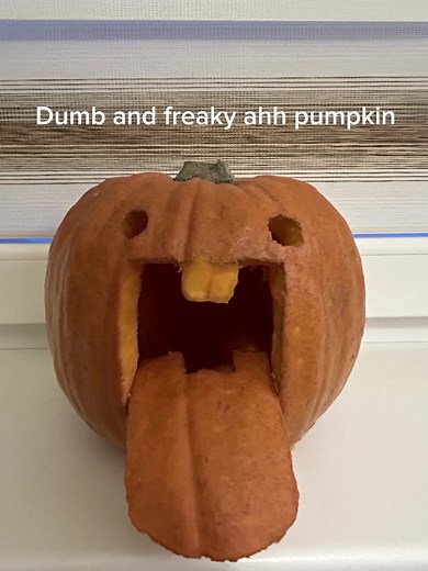 Freaky Ahh Pumpkin Meme for Halloween