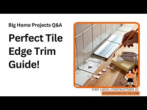 Bullnose Thinset Flush Trim Tile Edge Technique