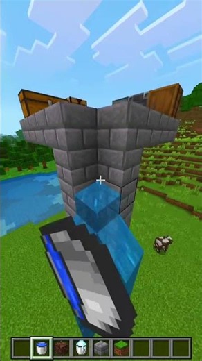 Minecraft Invisible Ladder 🪜 | Secret Build Trick Tutorial #minecraft