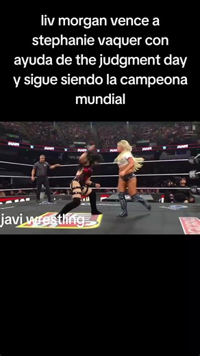 #mondaynightraw #stephanievaquer #livmorgan #wwechampion #thejudgmentday