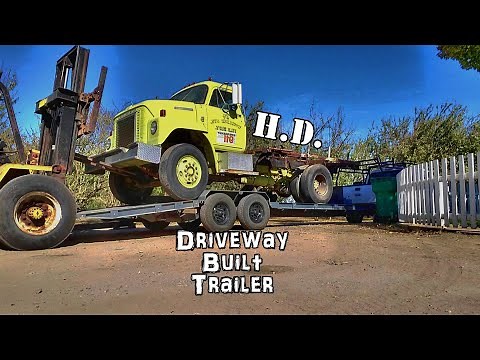 The home-built, 2 axle equipment trailer with hydraulic ramp | start to finish
