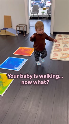 Dr. Brittany Nardone, PT, DPT | BLS Child Development Center on Instagram: "So your baby took their first steps 🎉 Amazing. But here’s the part most people don’t talk about… 🚶‍♂️ Walking typically begins around 12–15 months And once it starts, we don’t stop there. This is when we level up their motor skills with more dynamic, functional movements 👇 ✔️ Independent standing from the floor (no pulling up on furniture every time) ✔️ Squat → stand to pick up toys (strength, balance, and control wit