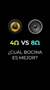 ¿Que es mejor una bocina de 4 o de 8 Ohms? #circuitoslistos #Bocina #Bocinas #sistemadeaudio | Circuitos Listos