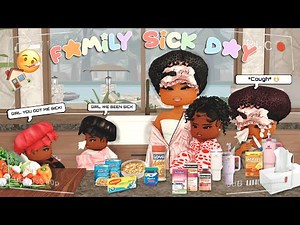 FAMILY SICK DAY MORNING ROUTINE! *STAYED HOME FROM SCHOOL* | BERRY AVENUE ROLEPLAY *Roblox Roleplay*