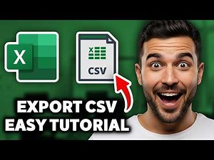 How to Save Excel to CSV - Microsoft Excel Tutorial