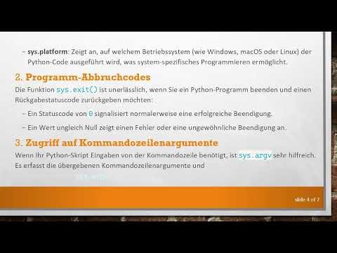 Das Verständnis der Bedeutung des sys Moduls in Python