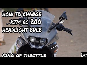 How to change headlight bulbs on KTM RC 200? (with video)