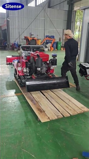 25HP Compact Tracked Tractor with Micro Rotary Tiller #rotarytiller #tractor #minitractor #tiller