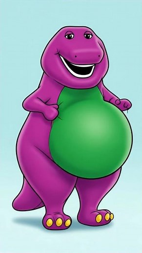 #DreamScreenAI Barney the dinosaur inflation #animation #nintendo Sora AI