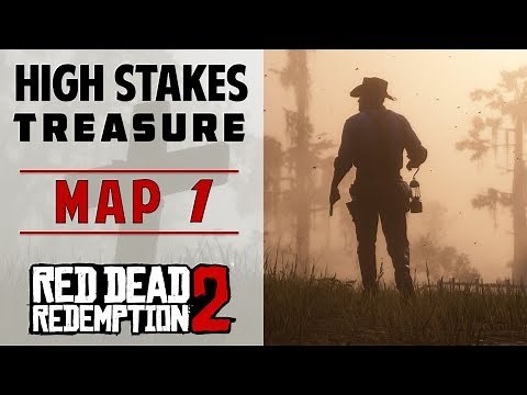 Location of High Stakes Treasure Map 1 & Solution | Red Dead Redemption 2 (Treasure Hunting)