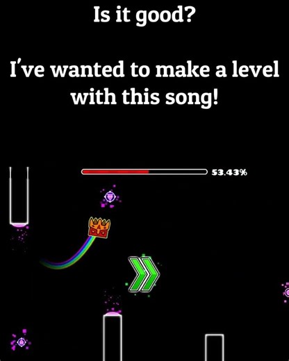 Day 1 of my new GD level using Finale #geometrydash #gd