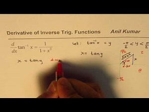 Proof for derivative of tan inverse trig function