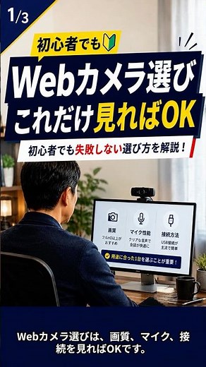 Webカメラおすすめの選び方｜基本編