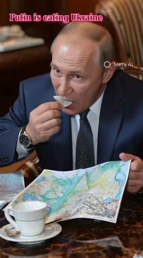 Putin is eating Ukraine #angela #trump #merkel #putin #greenland