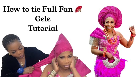17K views · 279 reactions | How to tie full fan Gele Tutorial | Deg Beauty | Facebook