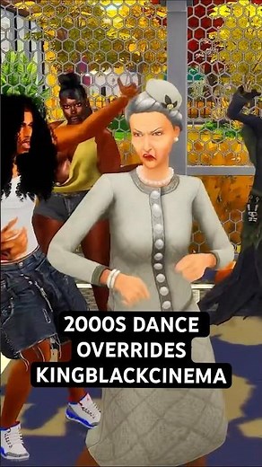 2000s Themed Party in the Sims 4 | Dance Animations Overrides by KingBlackCinema | Funny Sims #sims4
