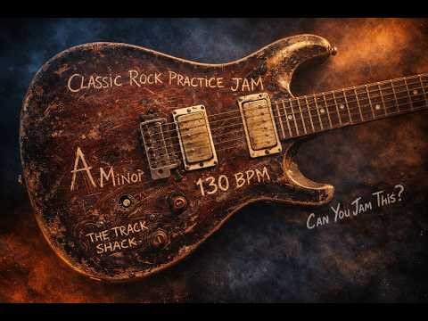 Classic Rock Guitar Practice Jam in A Minor – 130 BPM Backing Track A F C G