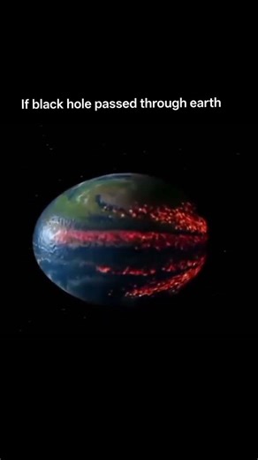 What would happen if a black hole passed through Earth? 🌍🕳️