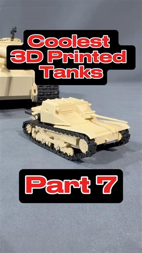 Coolest 3D Printed Tanks (Part 7) #shorts #3dprinting #warthunder #toys #tank
