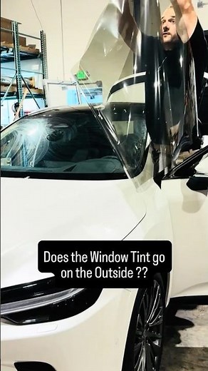 Does Window Tint Go On The Inside Or Outside? 🤔#windowtint #ceramic